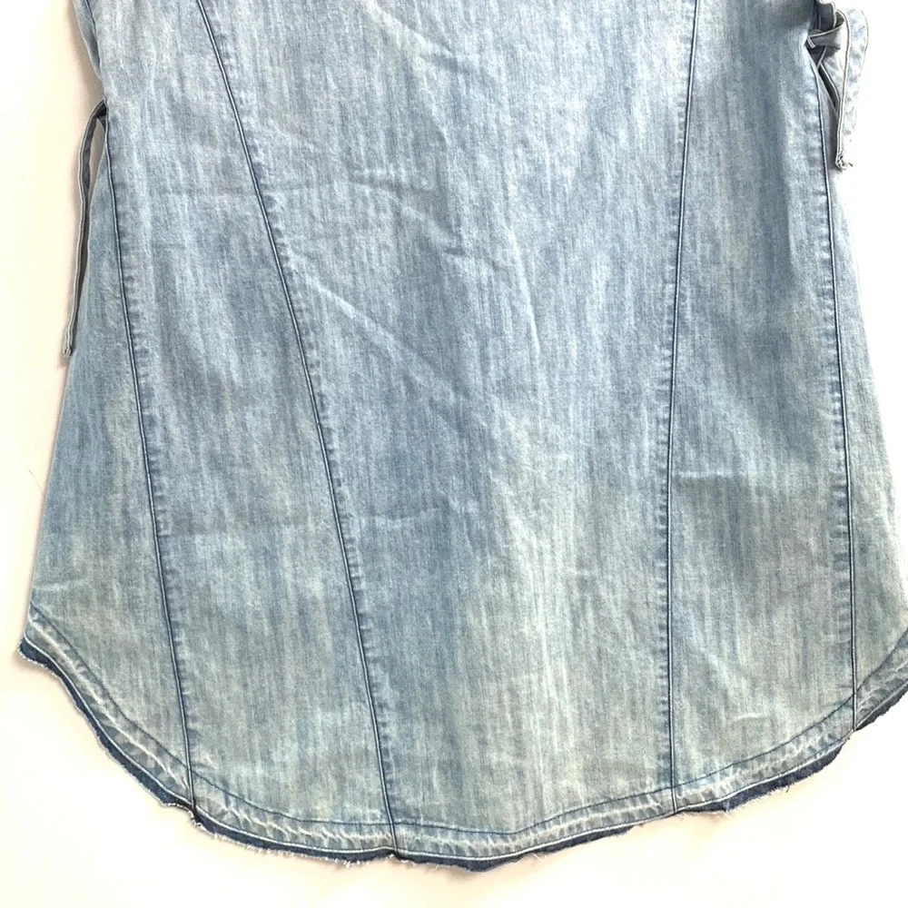 (A8) NEW Free People Isabella Denim Tunic dress $128, Size Small, Blue, NWOT - Picture 8 of 12